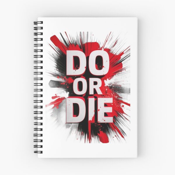 Item preview, DO OR DIE Motivational T-Shirt | Bold Red Black Splatter Graphic Tee | No Excuses Hustle Design designed and sold by Clintora.