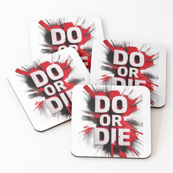 Item preview, DO OR DIE Motivational T-Shirt | Bold Red Black Splatter Graphic Tee | No Excuses Hustle Design designed and sold by Clintora.