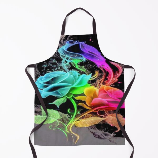 Item preview, Neon Glowing Roses in Vibrant Multicolor Fantasy Light Art designed and sold by FotoworldEdel.