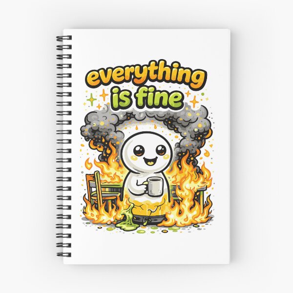 Item preview, Everything Is Fine Funny Dark Humor Meme Design designed and sold by Tattee.