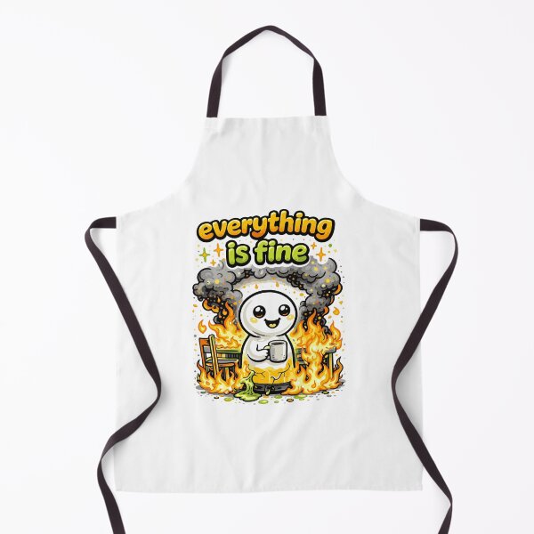 Item preview, Everything Is Fine Funny Dark Humor Meme Design designed and sold by Tattee.