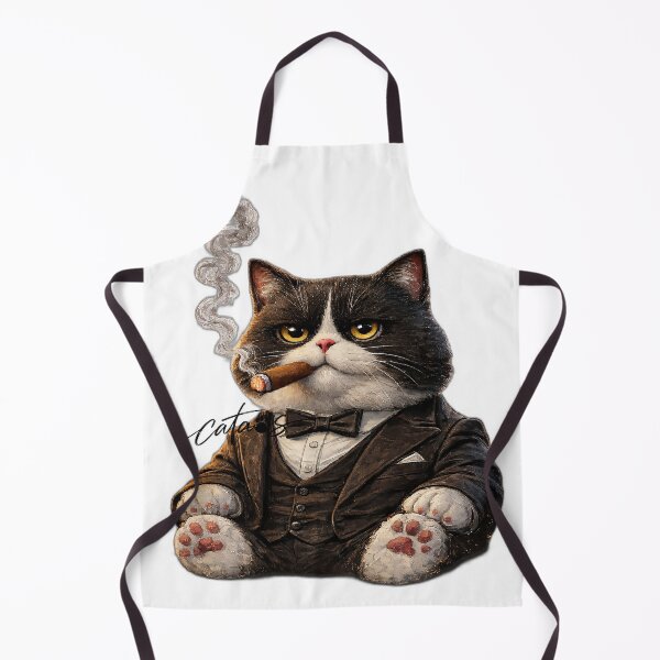 Item preview, Smoky Mafia Boss Cat designed and sold by CataosMeow.