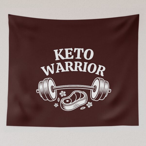 Item preview, Keto Warrior - Funny Gym & Ketogenic Diet Fitness Graphic designed and sold by DOROTA-0909.
