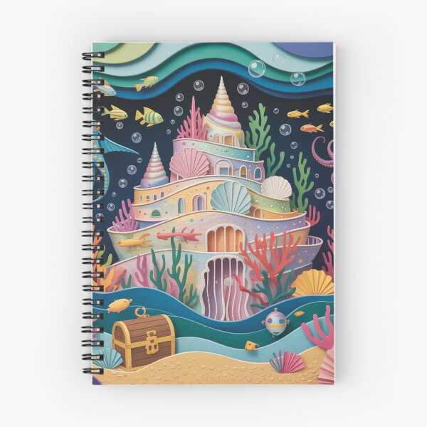 Item preview, Poseidon's shell castle in the coral reef designed and sold by Paper Wonderland.