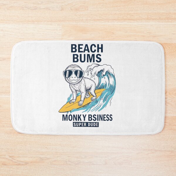 Item preview, Beach Bums - Monky Bsniness Surfing Monkey Design designed and sold by LittleLoopArt.