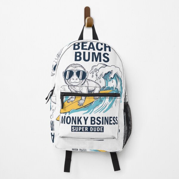 Item preview, Beach Bums - Monky Bsniness Surfing Monkey Design designed and sold by LittleLoopArt.