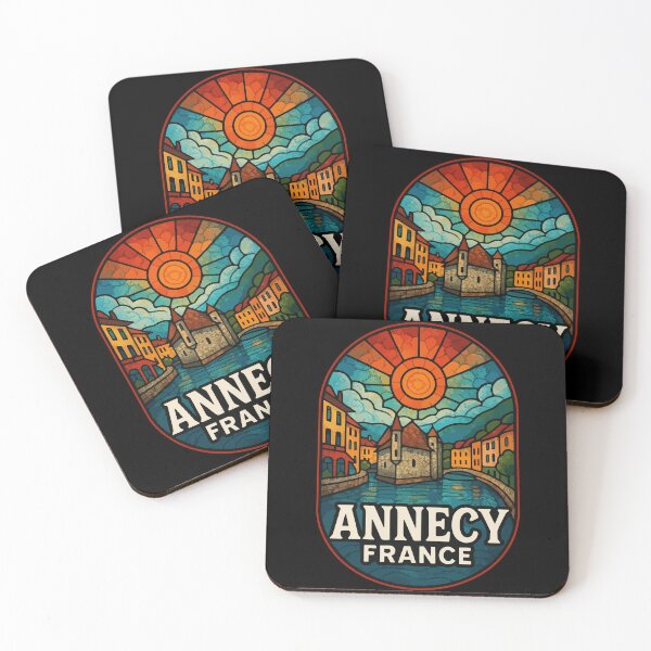 Item preview, Annecy France Stained Glass Travel designed and sold by TomFrontierArt.