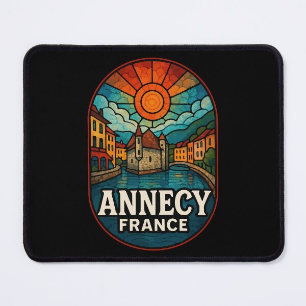 Item preview, Annecy France Stained Glass Travel designed and sold by TomFrontierArt.