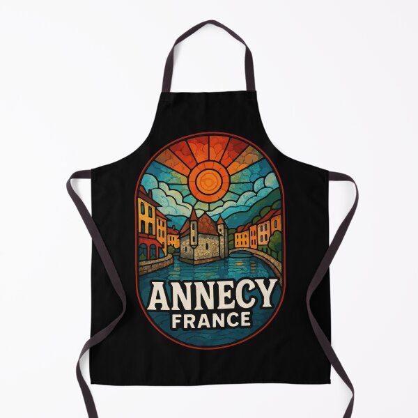 Item preview, Annecy France Stained Glass Travel designed and sold by TomFrontierArt.