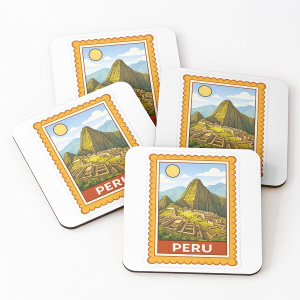 Item preview, Peru Machu Picchu Travel Stamp Sticker Magnet designed and sold by CLOUTKULT.