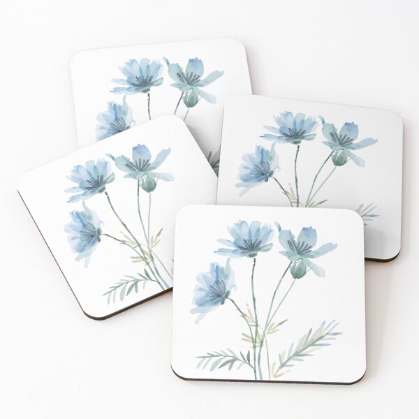 Item preview, Blue wild cornflowers designed and sold by uunaa.