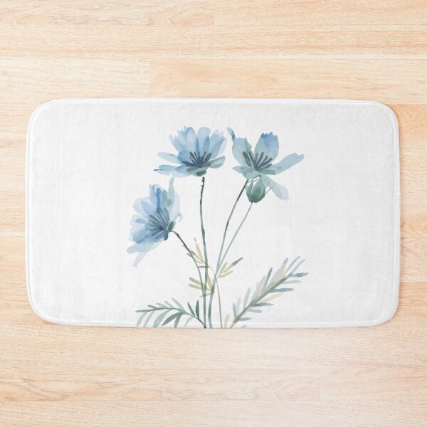 Item preview, Blue wild cornflowers designed and sold by uunaa.