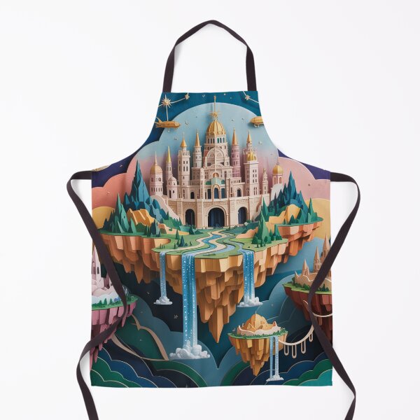 Item preview, The mystical citadel of the floating celestial islands designed and sold by Paper Wonderland.
