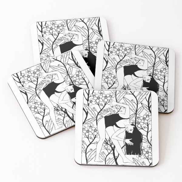 Item preview, Yoga Pose Botanical Line Drawing designed and sold by Grin Katalina Floral Patterns & Cozy Art.