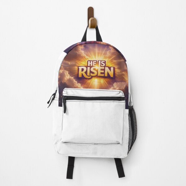 Item preview, He Is Risen Easter Typography Sunburst Christian Design designed and sold by Abide & Thread.