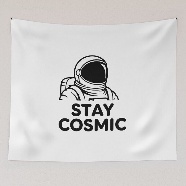 Item preview, Stay Cosmic Minimalist Astronaut Line Art designed and sold by Ossvio.