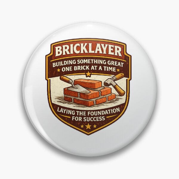 Item preview, Bricklayer One Brick At A Time – Building Something Great | Mason Work Motivation designed and sold by SilenceInNature.