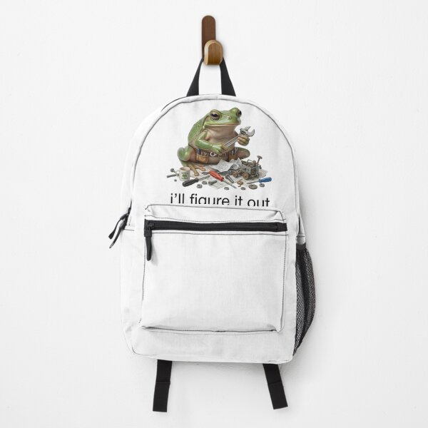 Item preview, I'll Figure It Out - Funny DIY Mechanic & Engineer Frog Meme designed and sold by Arts Paradise.