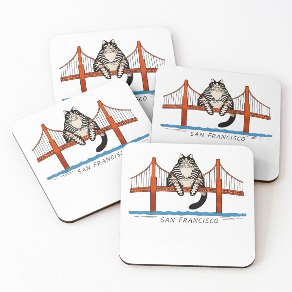 Item preview, San Francisco Giant Cat - Funny Golden Gate Bridge designed and sold by Creative Spark.