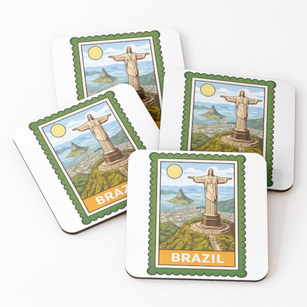 Item preview, Brazil Christ the Redeemer Travel Stamp Sticker Magnet designed and sold by CLOUTKULT.