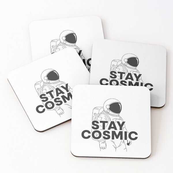 Item preview, Stay Cosmic Dark Mode Full Astronaut Silhouette designed and sold by Ossvio.