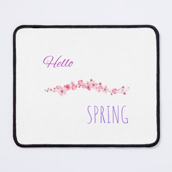 Item preview, Flowers inscription Hello Spring designed and sold by Mai-Lan-Kelly.