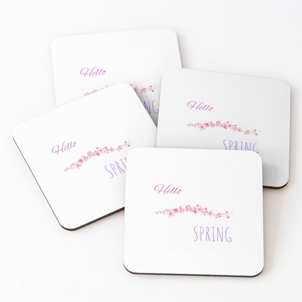 Item preview, Flowers inscription Hello Spring designed and sold by Mai-Lan-Kelly.