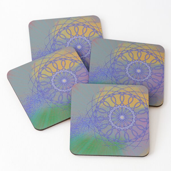 Item preview, Intricate Blue Geometric Mandala Nebula designed and sold by BounoWorld.