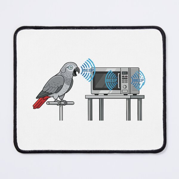 Item preview, I Am The Microwave Now African Grey Parrot designed and sold by Petzzz.