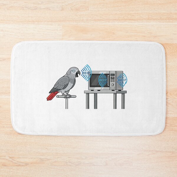 Item preview, I Am The Microwave Now African Grey Parrot designed and sold by Petzzz.