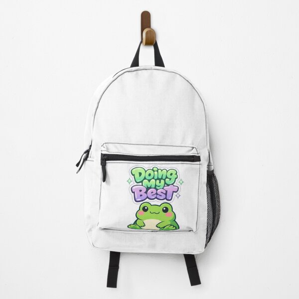 Item preview, Doing My Best Cute Frog Cartoon Graffiti Motivation Design designed and sold by auraRM studio.
