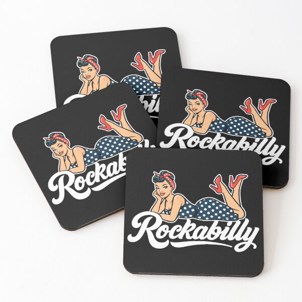 Item preview, Rockabilly Pin-Up: Vintage woman in a petticoat dress designed and sold by Pineapple-Tree.