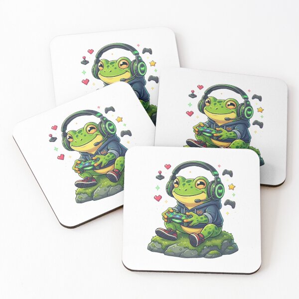 Item preview, Cool Gaming Frog Sticker designed and sold by YounexxART.