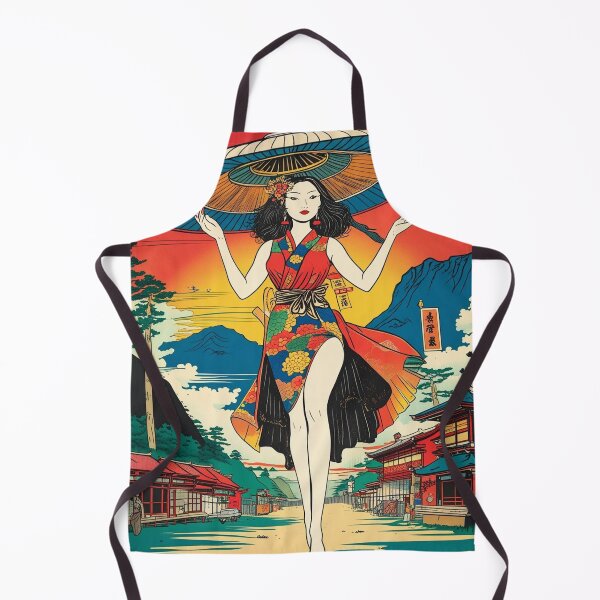 Item preview, Ukiyo-e Giant Alien Femme Fatale Invades Earth designed and sold by Vandy Fullam.