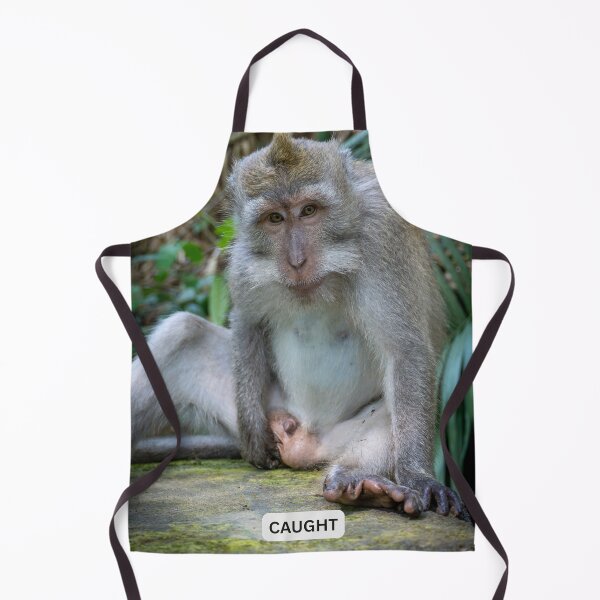 Item preview, Caught Monkey Meme Funny Guilty Animal Sticker Caught In The Act Humor Relatable Gift designed and sold by WildFrameNature.