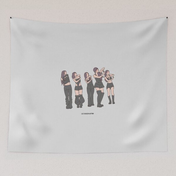 Item preview, LE SSERAFIM KPOP ART designed and sold by cepluk.