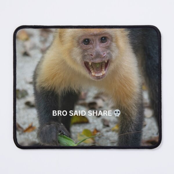 Item preview, Bro Said Share Monkey Meme Funny Food Sharing Sticker Skull Humor Relatable Gift designed and sold by WildFrameNature.
