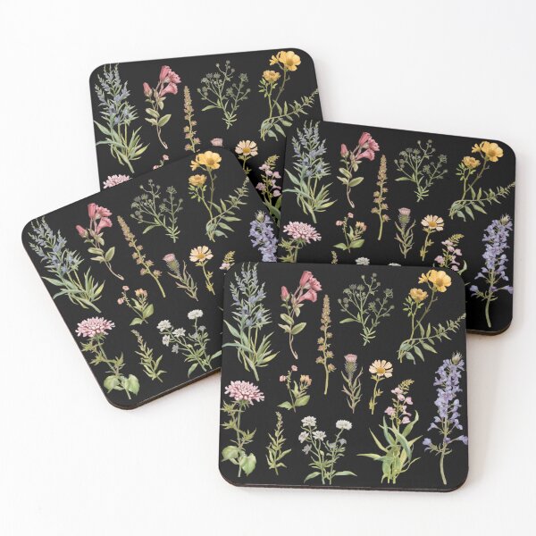 Item preview, Wildflowers watercolor set designed and sold by uunaa.