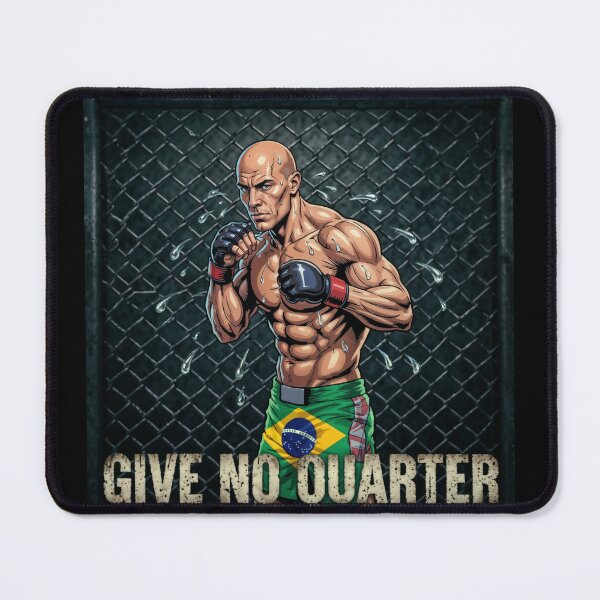 Item preview, Give No Quarter Brazilian MMA Fighter - Cage Fighting Motivational Design designed and sold by FightModeStudio.