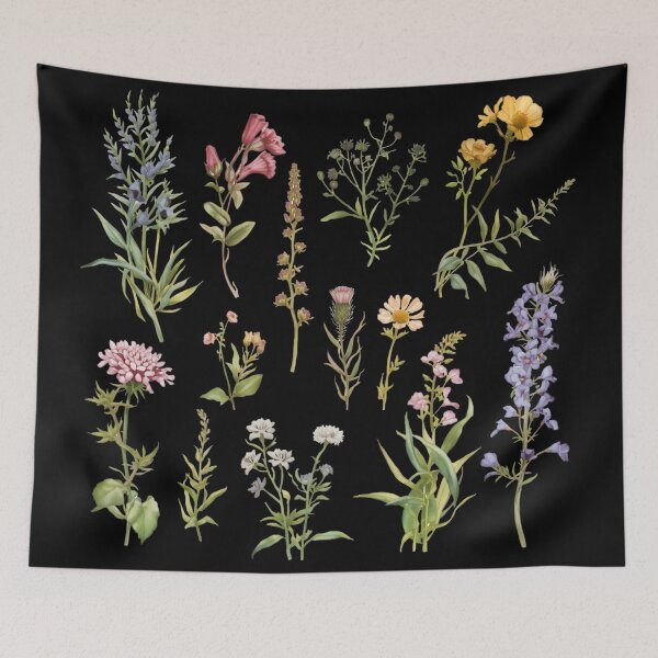 Item preview, Wildflowers watercolor set designed and sold by uunaa.