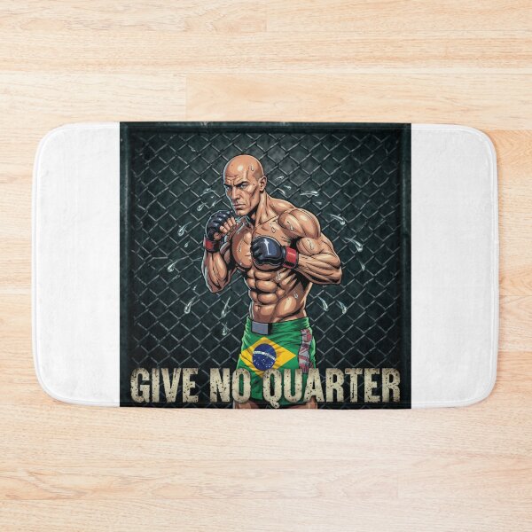 Item preview, Give No Quarter Brazilian MMA Fighter - Cage Fighting Motivational Design designed and sold by FightModeStudio.