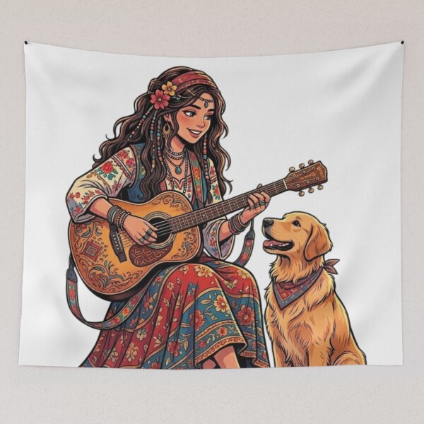 Item preview, Beautiful girl in a gypsy outfit designed and sold by PP&RAINBOW SHOP.