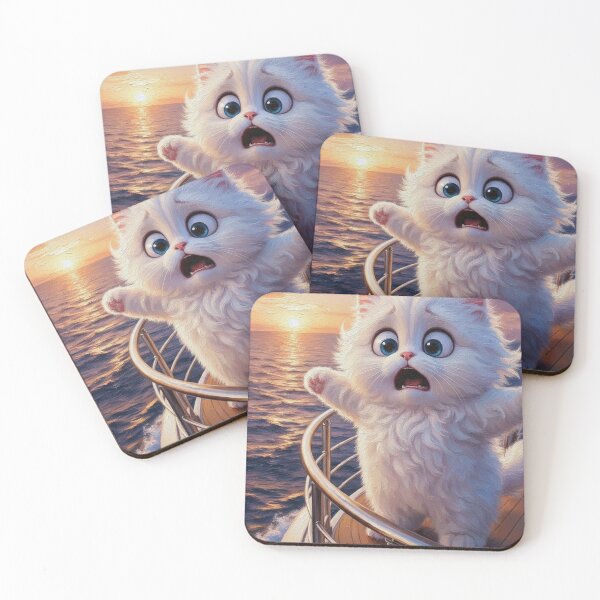 Item preview, Shocked Titanic Cat Close Up Moment designed and sold by CataosMeow.