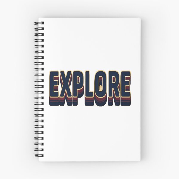 Item preview, Retro “EXPLORE” 3D Adventure Typography | Bold Motivational Travel Quote | Vintage Graphic Design designed and sold by Bright Nest Studio.
