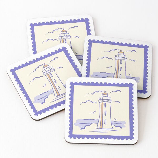 Item preview, Vintage Lighthouse Stamp designed and sold by Deepness2023.