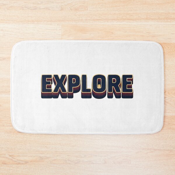 Item preview, Retro “EXPLORE” 3D Adventure Typography | Bold Motivational Travel Quote | Vintage Graphic Design designed and sold by Bright Nest Studio.