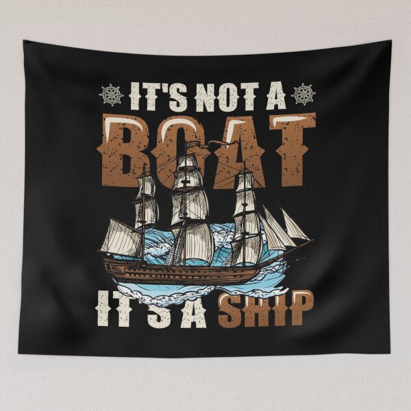 Item preview, It's Not A Boat It's A Ship - Vintage Sailing Galleon designed and sold by Creative Spark.