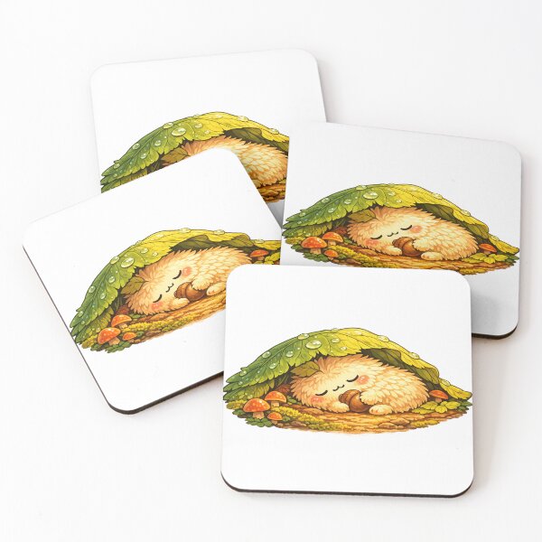 Item preview, Cute Sleeping Forest Creature Sticker | The World of Pipleaf designed and sold by TheCrookedFern.