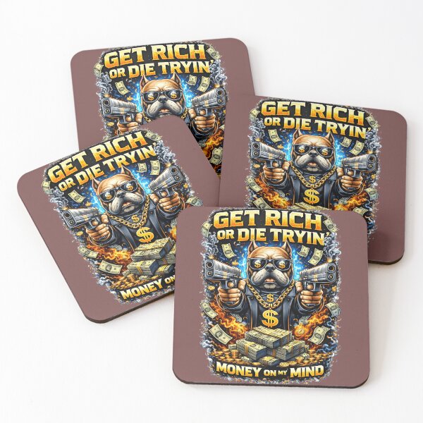 Item preview, Get Rich Or Die Tryin Dog Design designed and sold by Nixora.