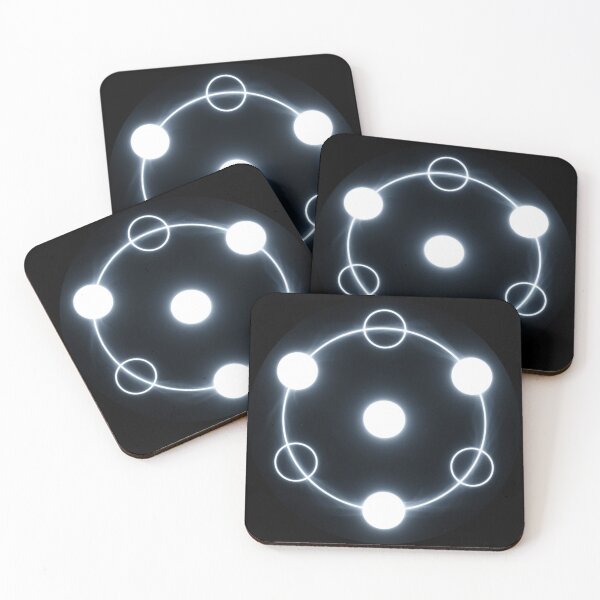 Item preview, Simple crop circle neon white designed and sold by MessageToEarth.